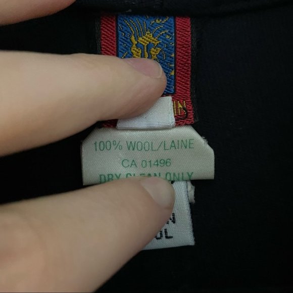 Vintage Ann Klein 100% wool long wrap coat size 8 - Picture 5 of 7